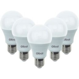Pack 5x Lâmpadas LED E27 A60 12W 6000K 1080Lm - ELBAT