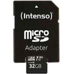 Cartão de Memória 32GB UHS-I Professional + Adaptador - INTENSO