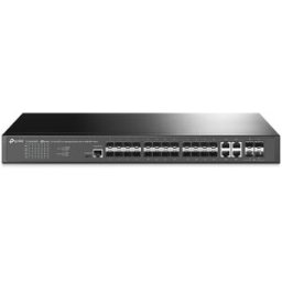 Switch de Rede JetStream 24-Port SFP L2+ Managed Switch with 4 10GE SFP+ Slots - TP-LINK