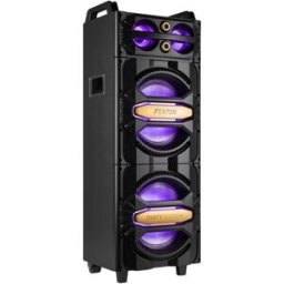 Coluna Portátil Party Station USB/SD/BT 2x 10" 800W c/ Microfone e Luzes LED RGB (LIVE2102) - FENTON