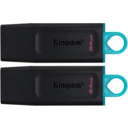 Pack 2x Pen Drive DataTraveler Exodia 64GB USB 3.2 (Preto) - KINGSTON