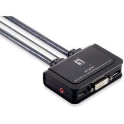 LevelOne Switch 2 Portas (USB / DVI) - LEVEL ONE