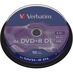 Pack 10x DVD+R DL 8.5GB - VERBATIM