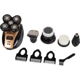 Máquina de Barbear KM-1000 + Acessórios - KEMEI