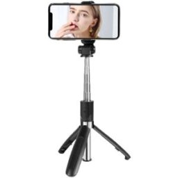XO Tripé + Haste de Selfie c/ Obturador Bluetooth Integrado