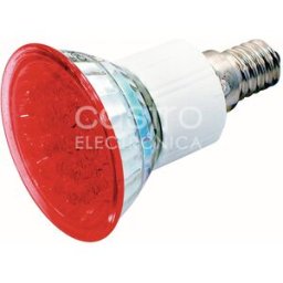 Lampada 24 LEDs 220V E14 1,8W Vermelho