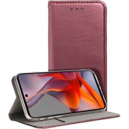 Capa Flip Cover p/ Motorola Moto G75 5G Burgundy - COOL