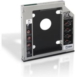 Adaptador p/ Portátil DVD 9.5/12,7mm - SSD/HDD 2.5" - AISENS
