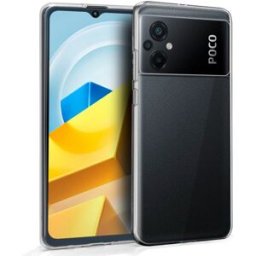 Capa de Silicone p/ Xiaomi Poco M5 (Transparente) - COOL