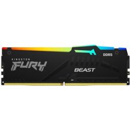 Memória RAM Fury Beast RGB 16GB (1x16GB) DDR5-5200MHz 1R CL40 (Preta) - KINGSTON