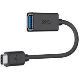 Adaptador 3.0 USB-C Macho - USB-A Fêmea (Preto) - BELKIN