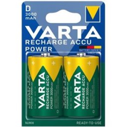 Blister 2x Pilhas Recarregáveis D (Mono) 3000mAh - VARTA
