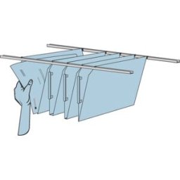Embalagem de 2 Calhas Paperflow p/ Capas Suspensas