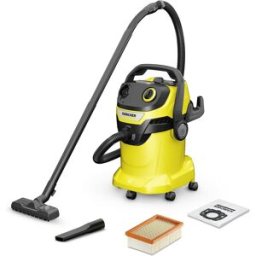 Aspirador de Sólidos/Líquidos 25L 1100W WD 5 V-25/5/22 (Preto/Amarelo) - KARCHER