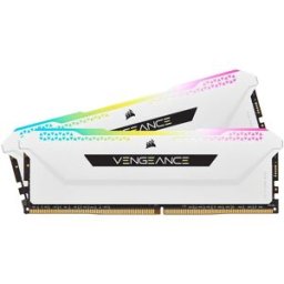 Memória RAM Vengeance RGB Pro SL 32GB (2x16GB) DDR4-3200MHz CL16 (Branco) - CORSAIR