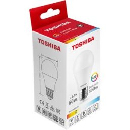 Lâmpada LED A60 E27 8,5 W 3000K - TOSHIBA