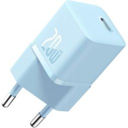 Carregador GaN5 Fast Charger (Mini) USB-C 20W (Azul) - BASEUS
