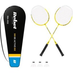 Conjunto de Badminton 6 Peças (Amarelo) - REBEL ACTIVE