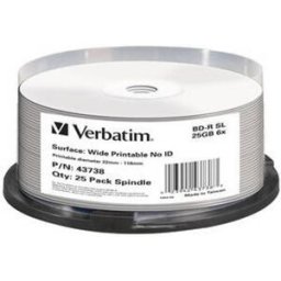 Pack 25x Blu-Ray BD-R 25GB - VERBATIM