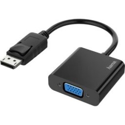 Adaptador DisplayPort Macho - VGA Fêmea (Preto) - HAMA