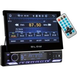 Auto Rádio SlideX 1DIN 4x 50W RDS/MP3/USB/Micro SD/BLUETOOTH c/ Ecrã 7" 1080p HD e Comando - BLOW