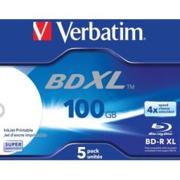 Pack 5x Blu-Ray BD-R 100GB - VERBATIM