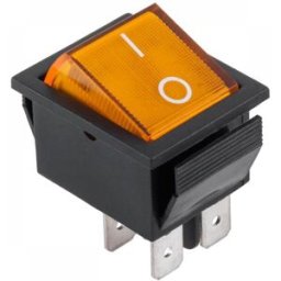 Interruptor Luminoso ON-OFF 16A/250V - Laranja