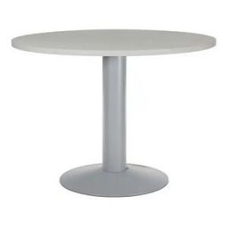 Mesa de Reuniao Rocada Meeting Estrutura Coluna Aco Cinza Tabuleiro 100 cm