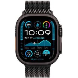 Apple Watch Ultra 2 GPS + Cellular 49mm Titânio Preto c/ Loop Milanesa Titânio Preto L