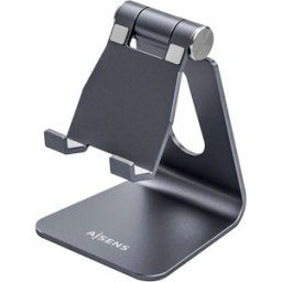 Suporte de Mesa M Ajustável p/ Smartphones/Tablet´s (Cinzento) - AISENS