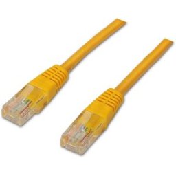 Cabo de Rede RJ45 Cat6 U/UTP 3M (Amarelo) - AISENS