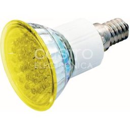 Lampada 24 LEDs 220V E14 1,8W Amarelo