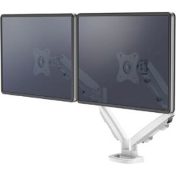 Braço Para Monitor Serie Eppa Ajustavel Altura 2 Visores Vesa Ate 10 Kg Branco - FELLOWES