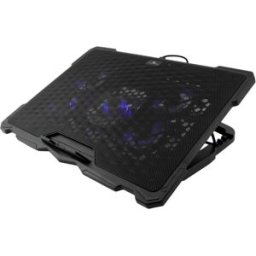Base de Refrigeração Ajustável p/ Portátil até 17.3" c/ 2 Portas USB (Preto) - COOLBOX