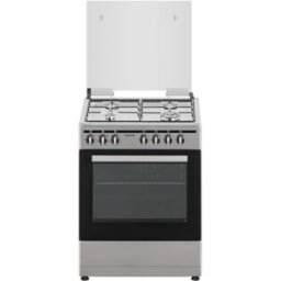 Fogão MonoBloco a Gás 4 Zonas + Forno Elétrico 56L TFF6662XE6F.2 (Inox) - TELEFAC