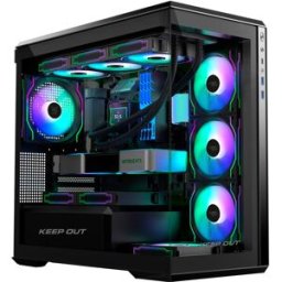 Caixa Micro-ATX XC-905 PRO+ c/ Fonte de Alimentação (Preto) - KEEP OUT