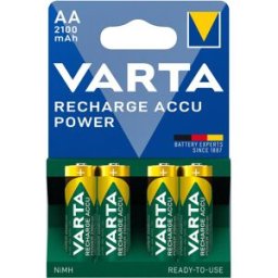 Blister 4x Pilhas Recarregáveis AA (Mignon) 2100mAh - VARTA