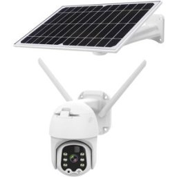 KRUGER MATZ Câmara Vigilância Exterior IP 1080p 4G Connect C100 TUYA c/ Painel Solar - Krüger&Matz