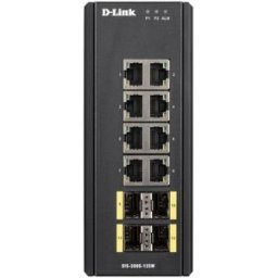 Switch de Rede Gerido L2 Gigabit Ethernet 1000Mbit/s Preto - D-LINK
