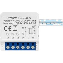 Módulo de Interruptor Inteligente ZWSM16-W4 ZigBee Tuya (Branco) - AVATTO