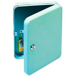 CSP Armario Porta-Chaves Q-Connect Metalico 37x28x6cm p/ 20 Chaves c/ Fechadura de Segurança
