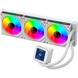 Water Cooler Oceanic LCD 360 ARGB 120mm (Branco) - ABYSM