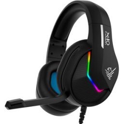 Auscultadores Headset Gaming RGB c/ Microfone (Preto) - PHOENIX