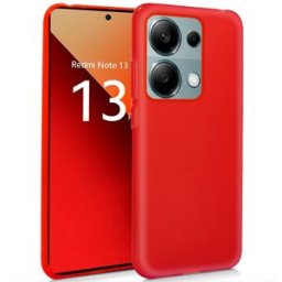 Capa de Silicone p/ Xiaomi Redmi Note 13 Pro / Note 14S / Poco M6 Pro (vermelha) - COOL