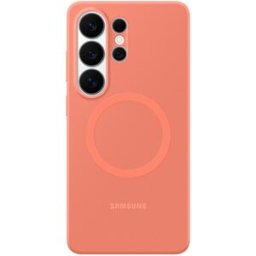 Capa Magnética de Silicone p/ Galaxy S26 Ultra (Vermelho Coral) - SAMSUNG