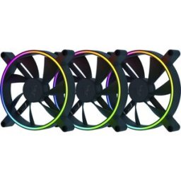 Pack 3x Ventoinhas 140mm Kunai Chroma aRGB Performance 1600RPM 4 Pinos PWM (Preta) - RAZER