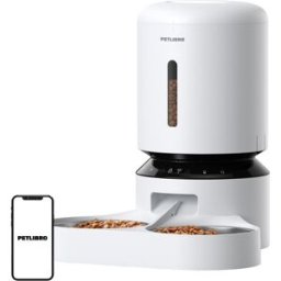 Dispensador de Comida Inteligente Granary 5L WiFi c/ 2 Taças (Branco) - PETLIBRO