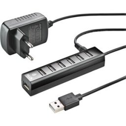 Hub USB-A "7-EM-1" (7x USB 2.0) c/ Adaptador de Energia - NGS