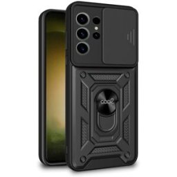 Capa c/ Anel p/ Samsung S918 Galaxy S23 Ultra (Preto) - COOL