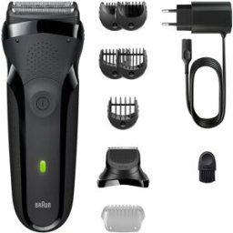 Máquina de Barbear Series 3 300BT (Preto/Cinzento) - BRAUN